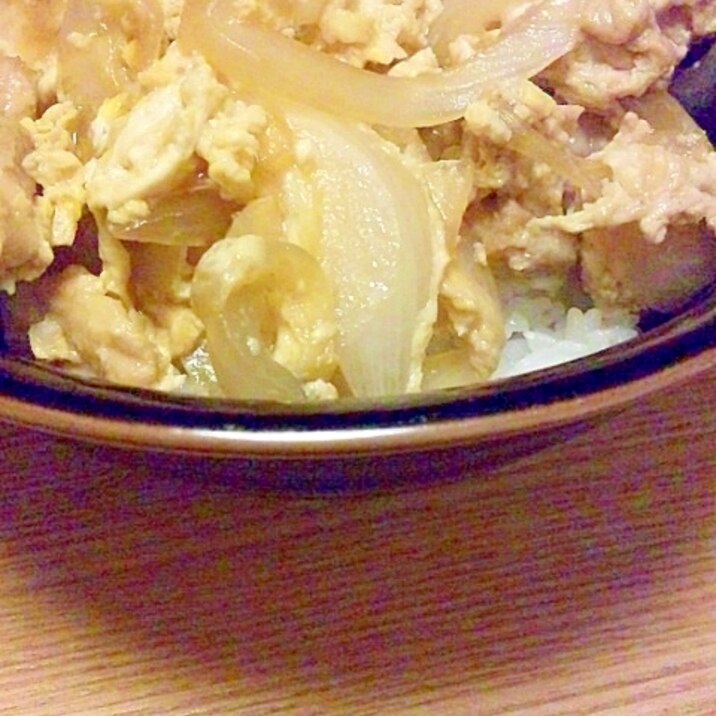 新玉ねぎの親子丼